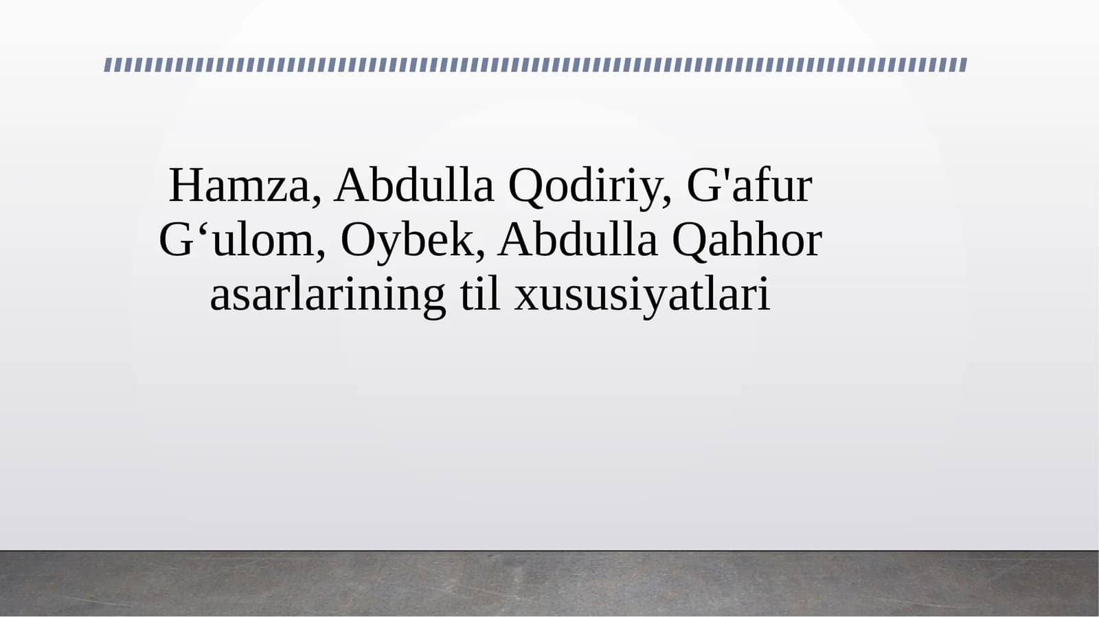 Hamza, Abdulla Qodiriy, G'afur G‘ulom, Oybek, Abdulla Qahhor asarlarining til xususiyatlari