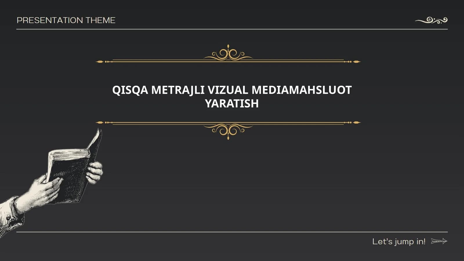 Qisqa metrajli vizual mediamahsluot yaratish