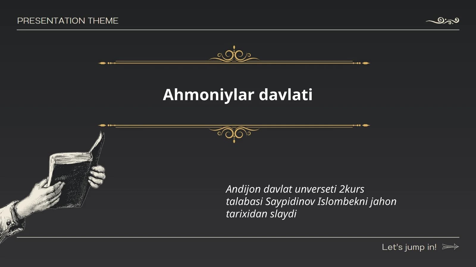Ahmoniylar davlati tarixi