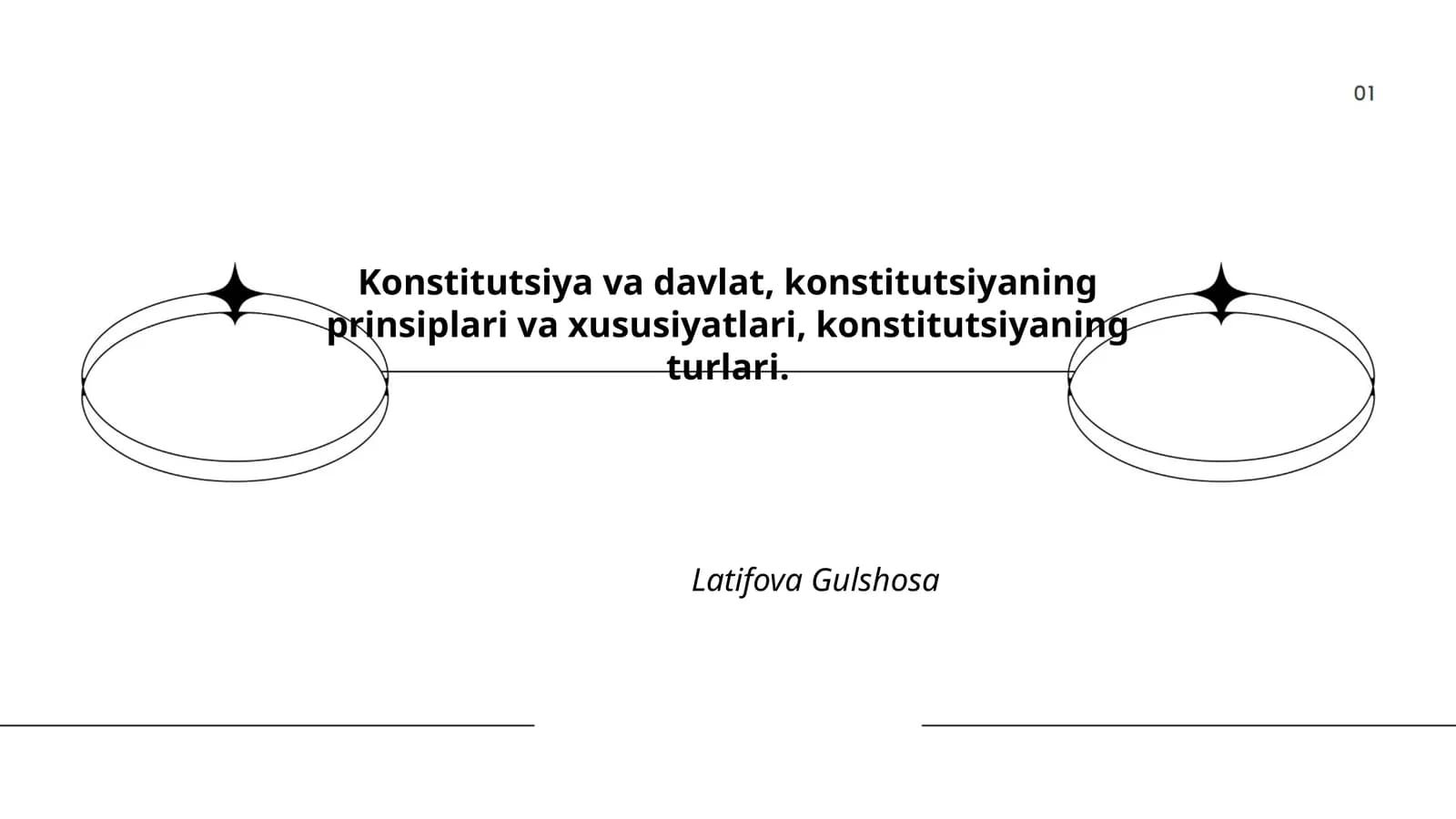 Konstitutsiya va davlat, konstitutsiyaning prinsiplari va xususiyatlari, konstitutsiyaning turlari