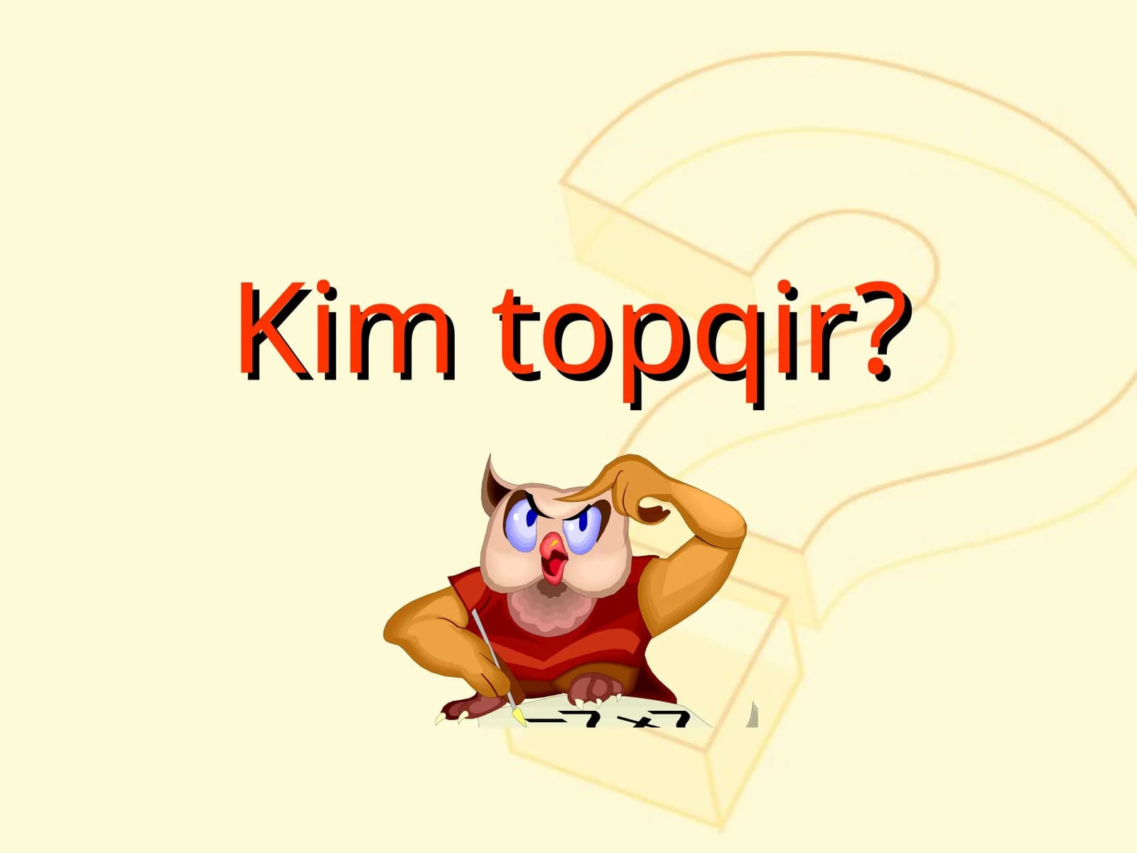 Kim topqir?