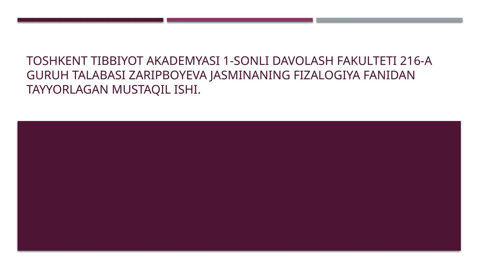 Oliyasab faoliyati fiziologiyasi
