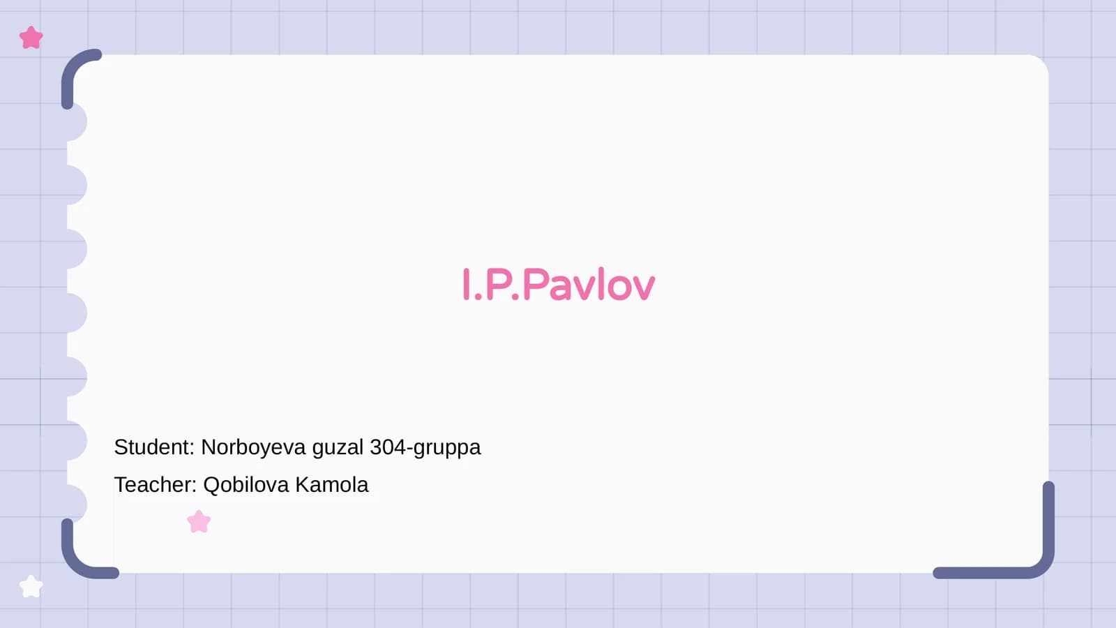 I.P.Pavlov