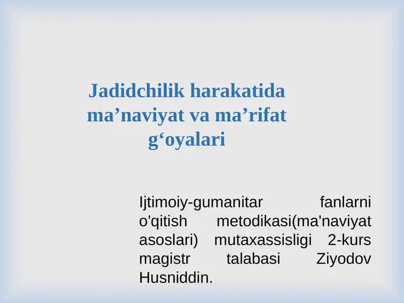 Jadidchilik harakati