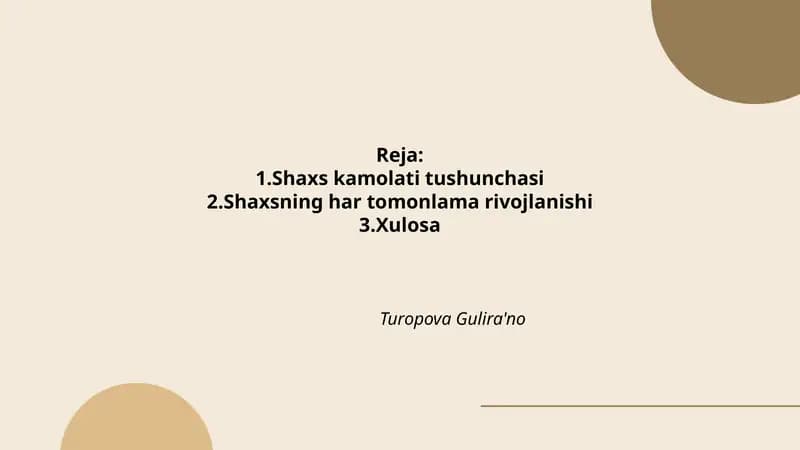 Shaxs kamolati
