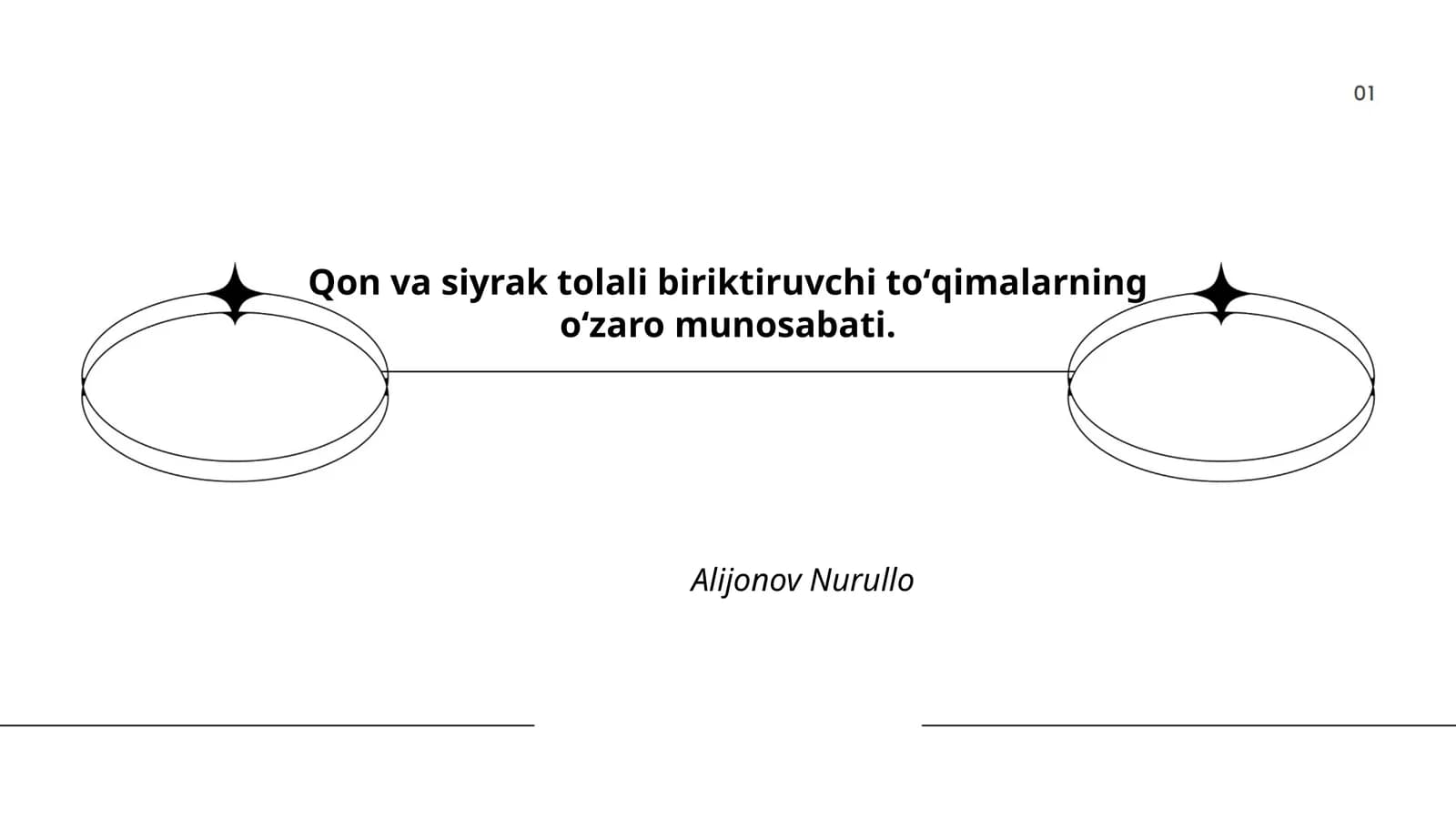 Qon va siyrak tolali biriktiruvchi toʻqimalarning oʻzaro munosabati