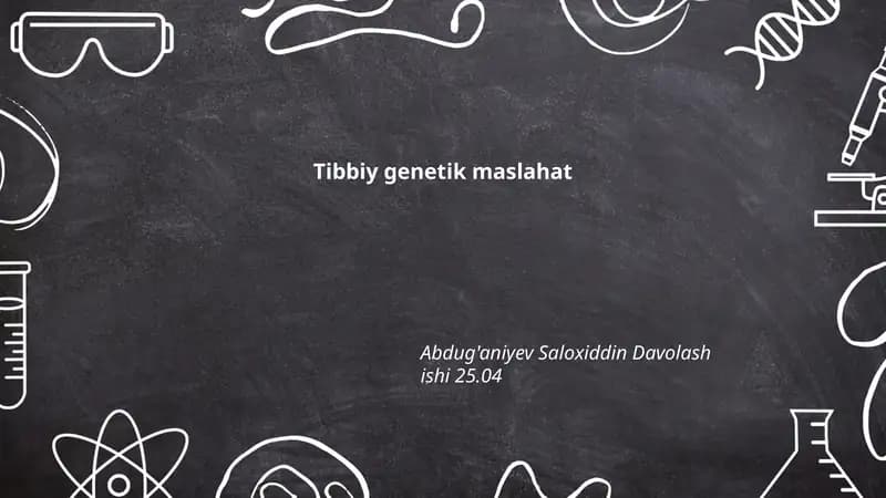 Tibbiy genetik maslahat