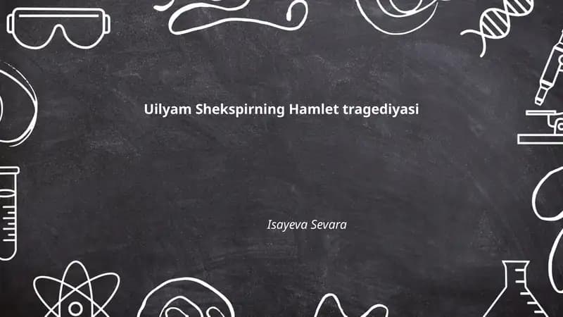 Uilyam Shekspirning Hamlet tragediyasi