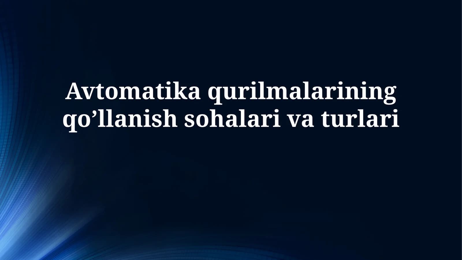Sanoat avtomatlashtirilishi