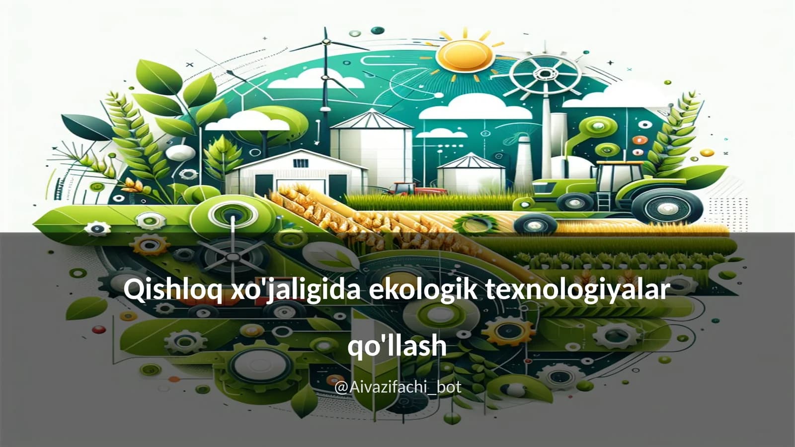 Ekologik texnologiyalar qo'llash