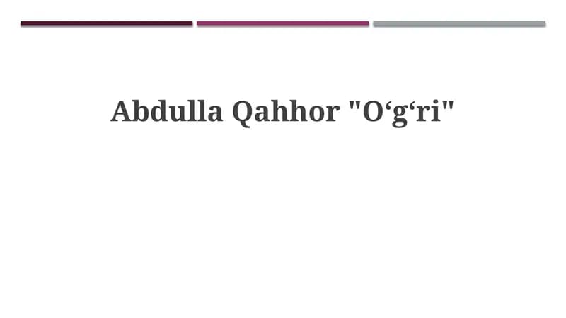 "O‘g‘ri"