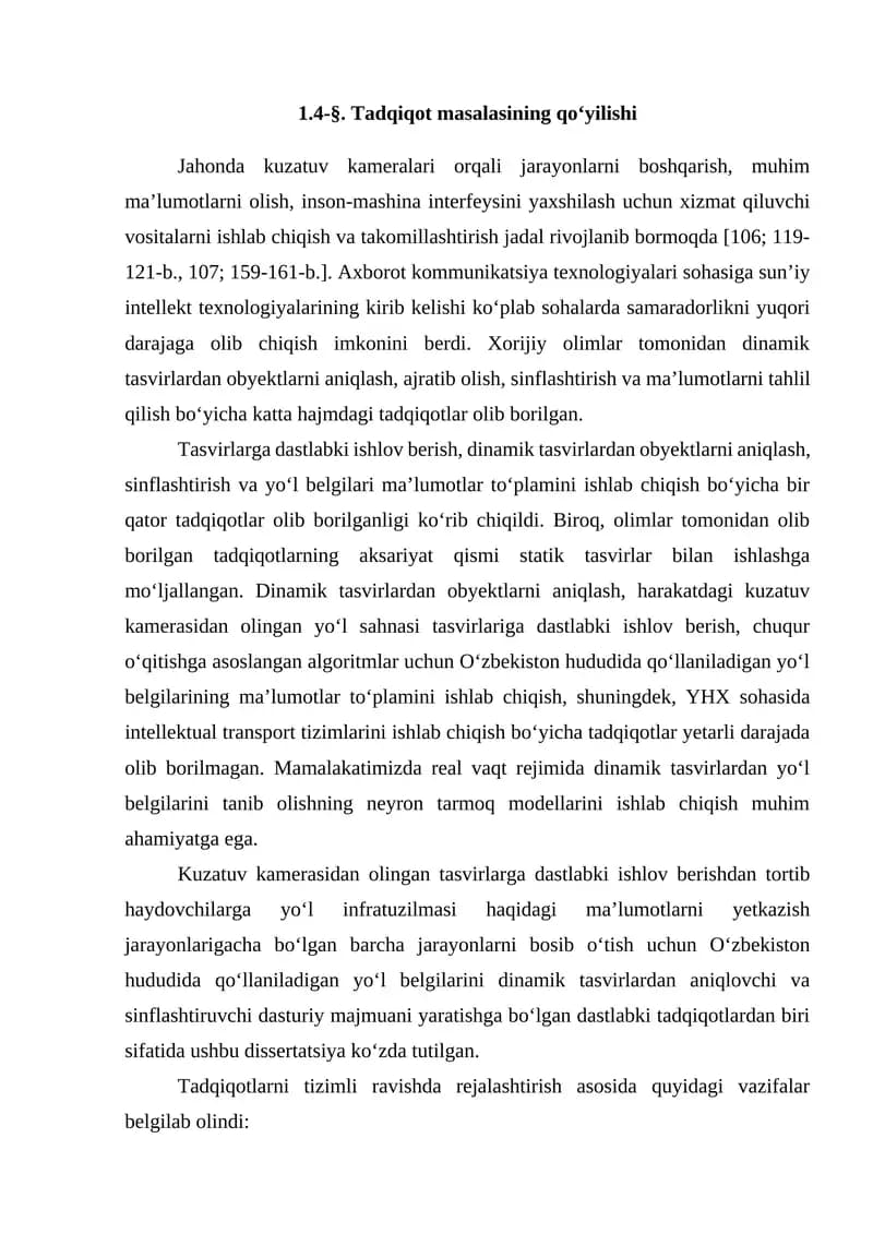 Ilmiy tadqiqot masalasining qo‘yilishi
