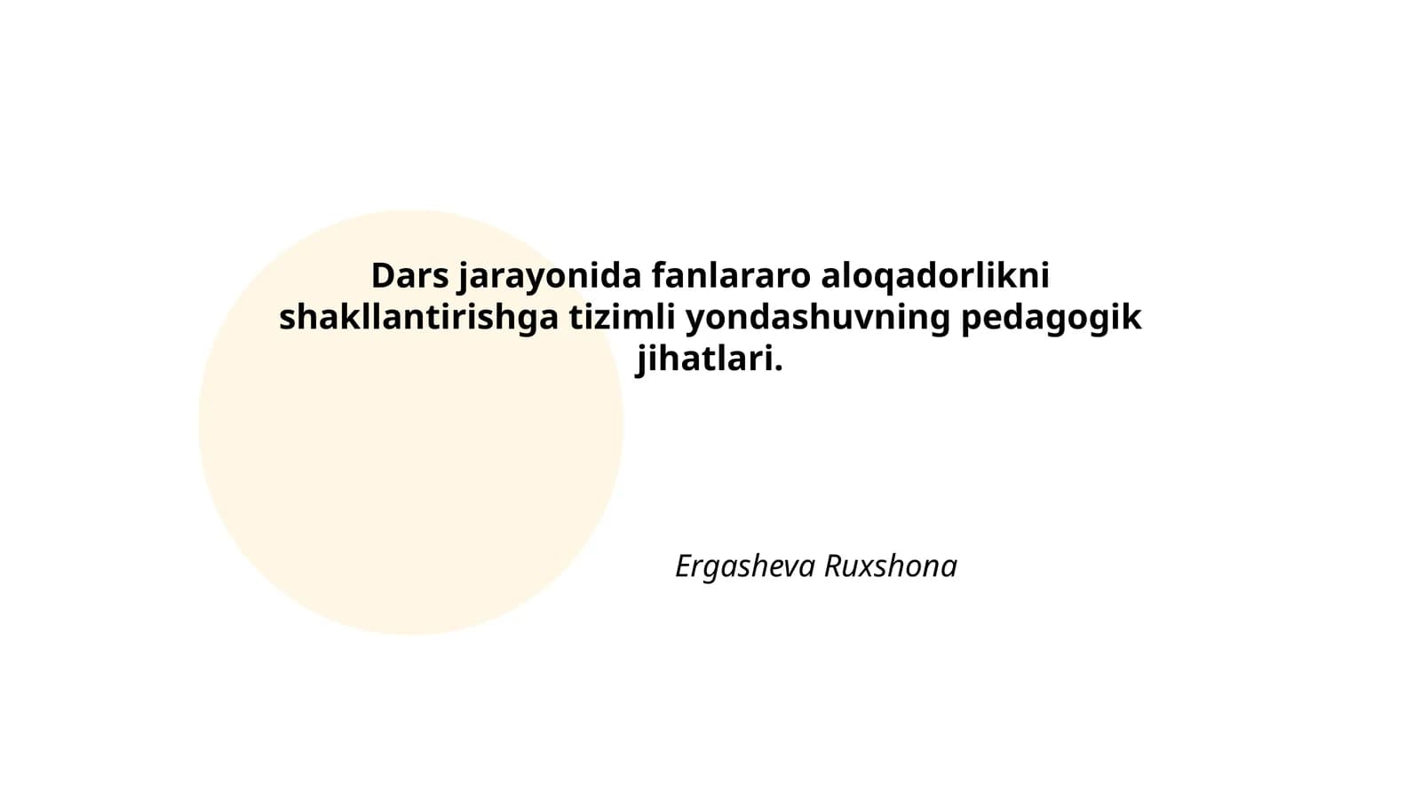Jarayon Metodologiyasi
