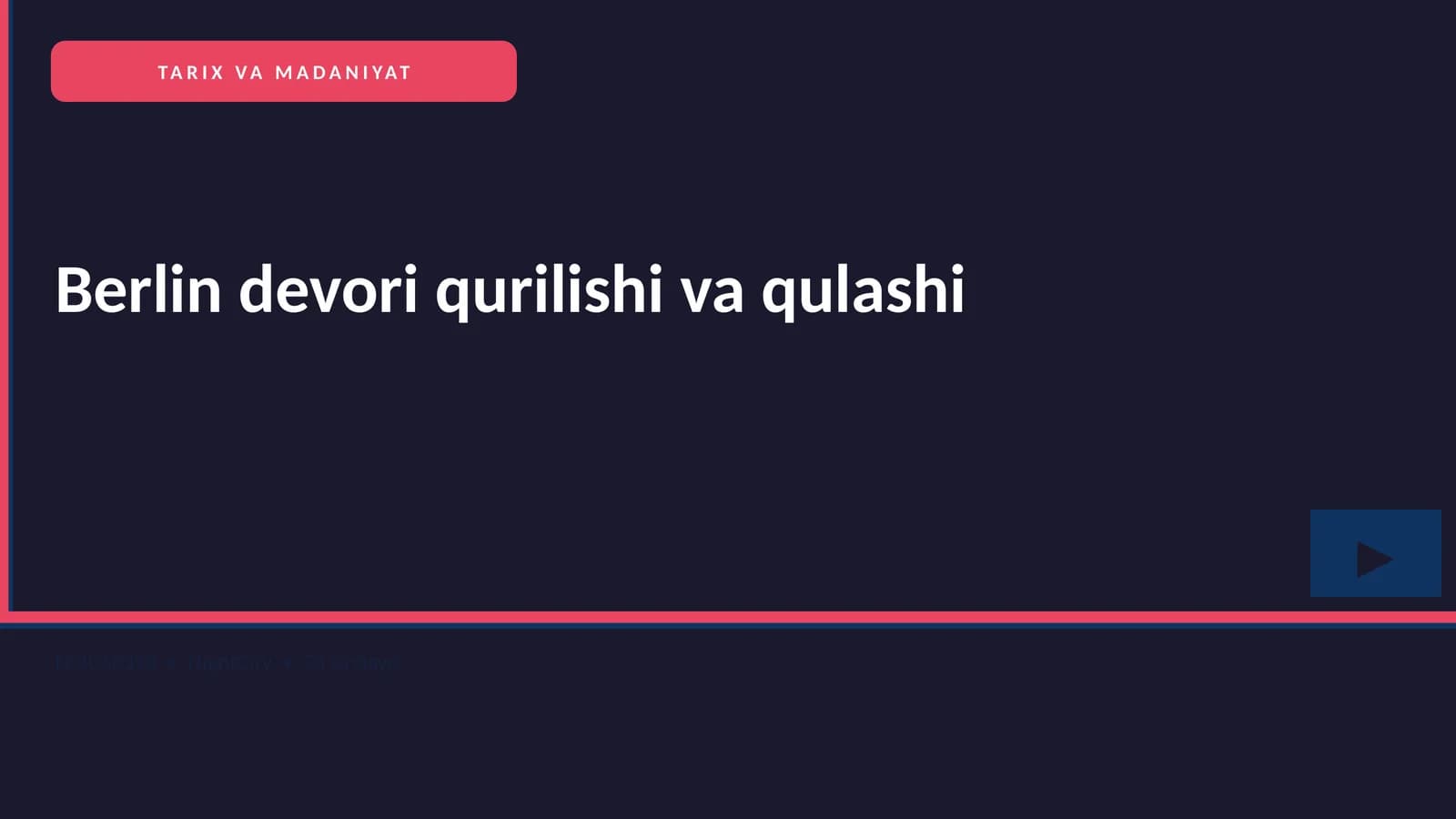Berlin devori qurilishi va qulashi