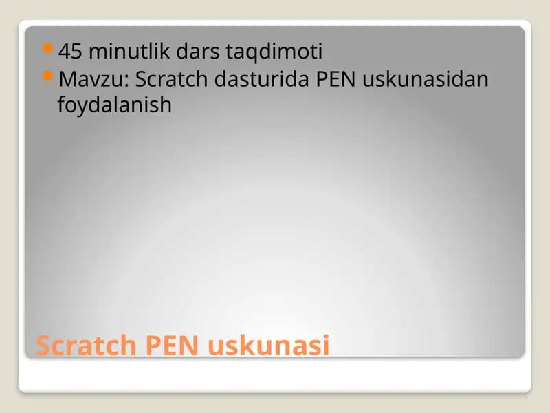 Scratch PEN uskunasi