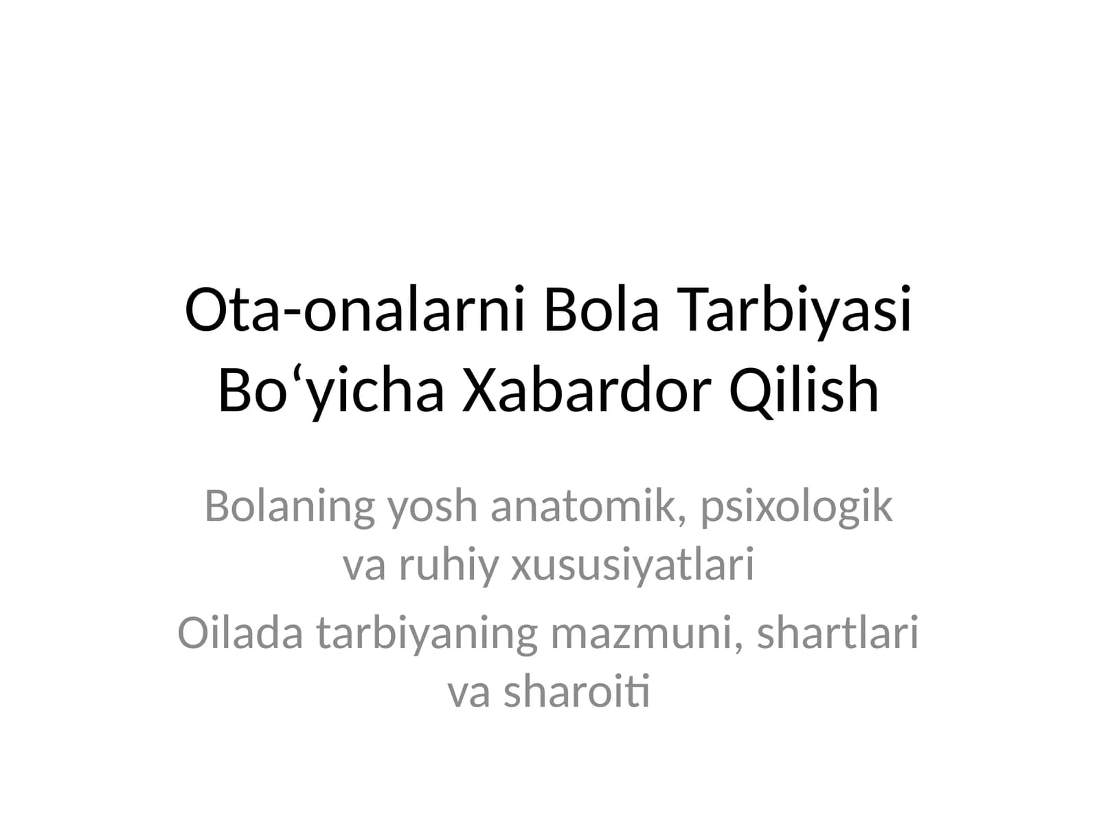 jismoniy tarbiya