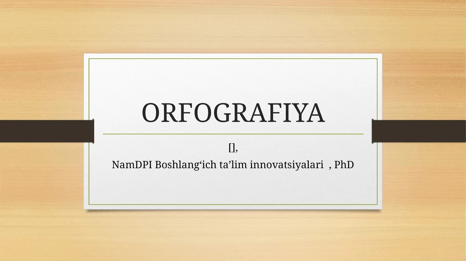 ORFOGRAFIYA