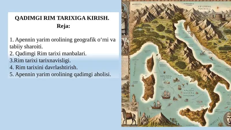 QADIMGI RIM TARIXIGA KIRISH