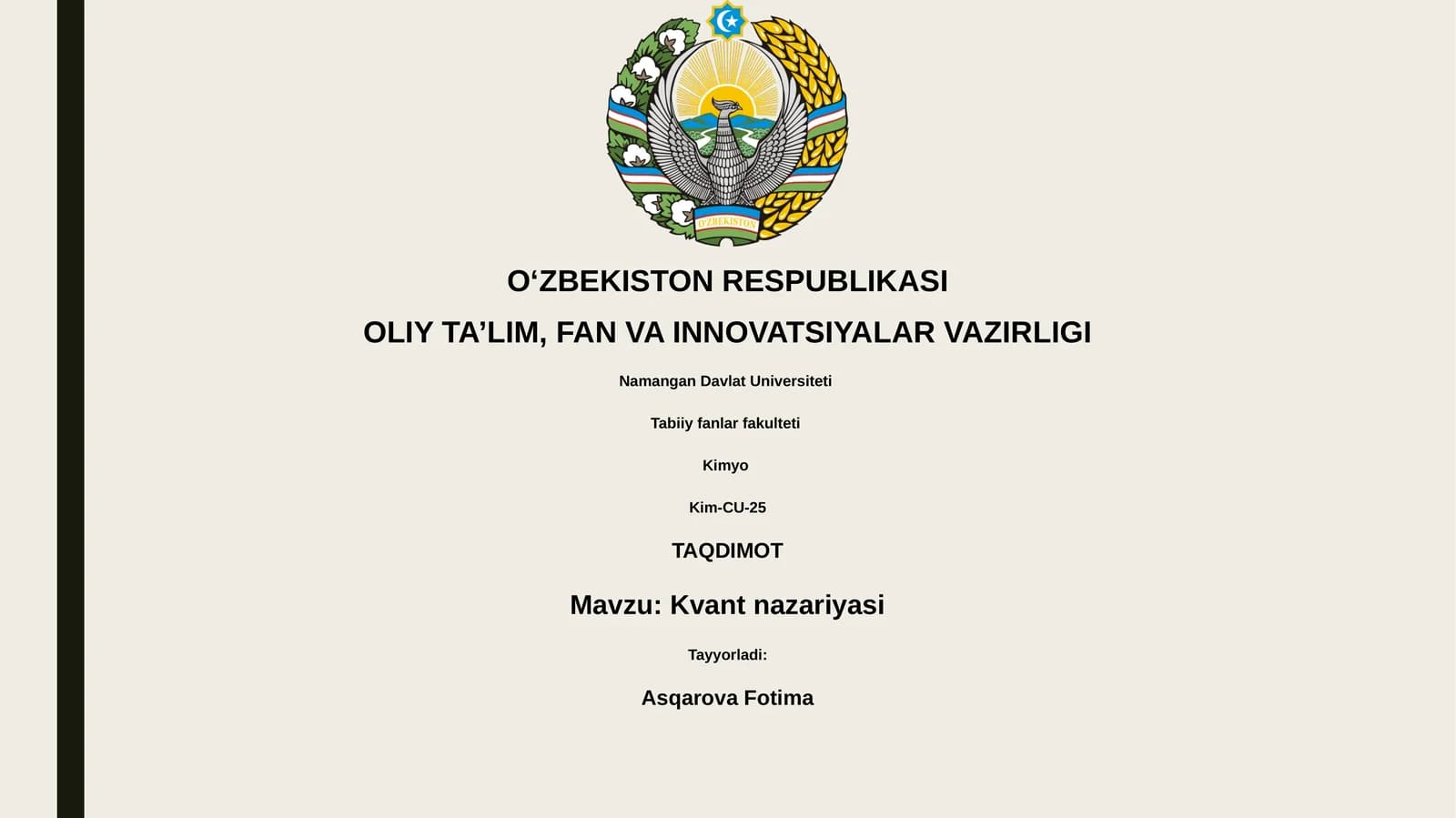 Kvant nazariyasi