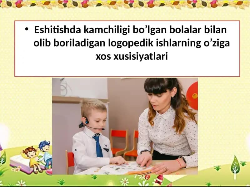 Logopedik ishlar