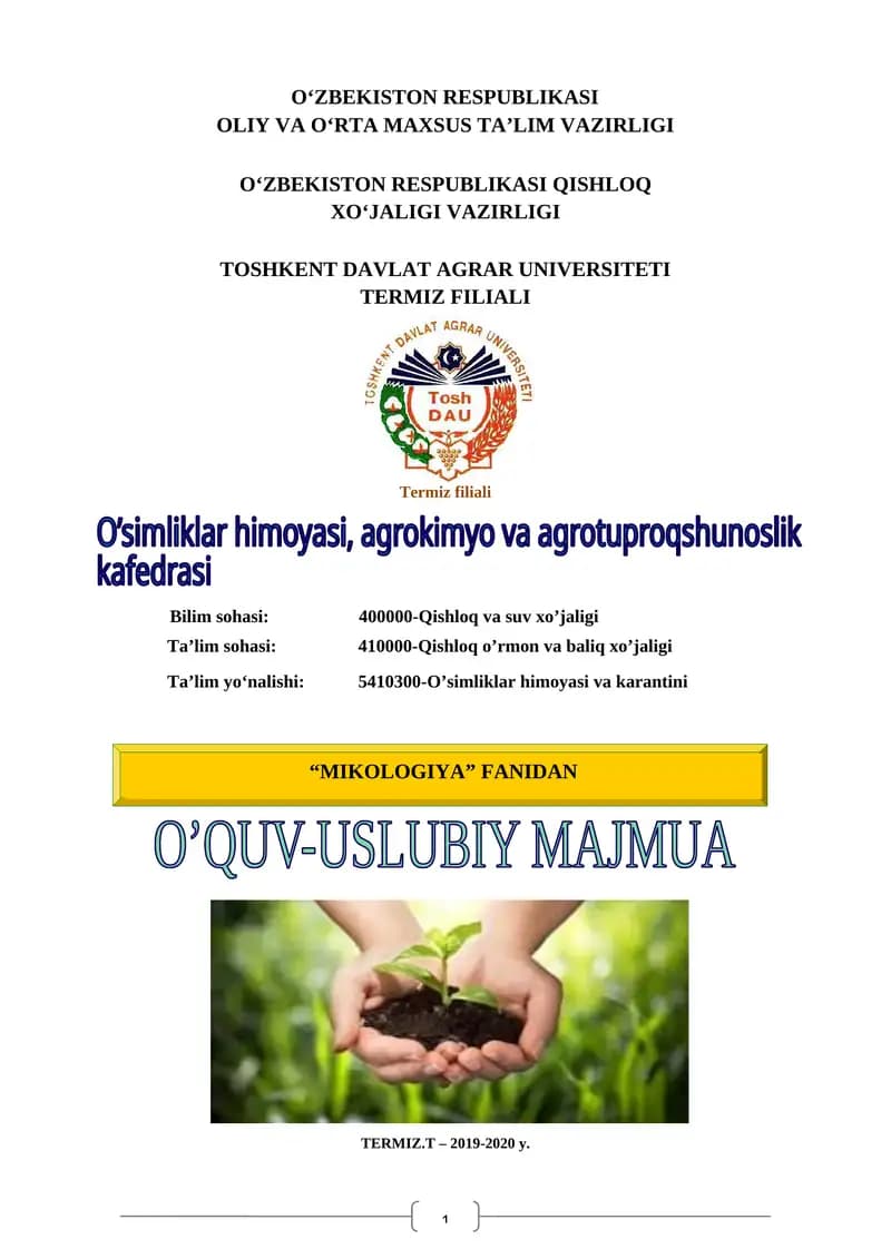 Mikologiya