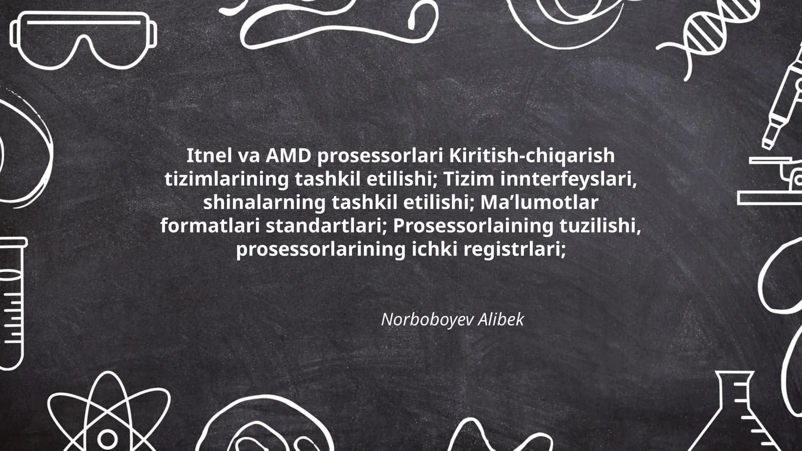 Itnel va AMD prosessorlarining tuzilishi