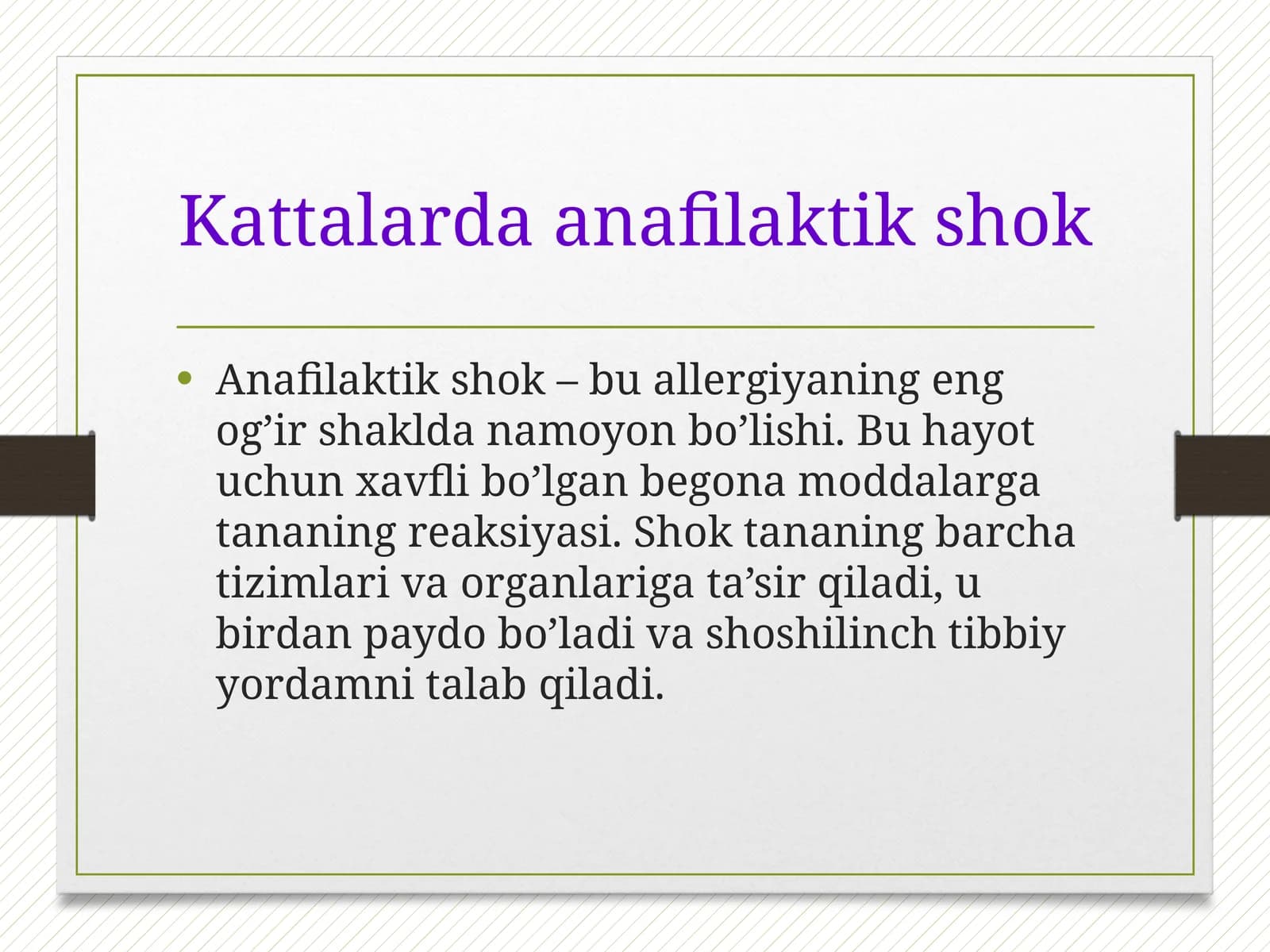Kattalarda anafilaktik shok