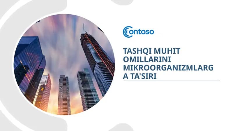 Tashqi muhit omillarining mikroorganizmlarga ta'siri