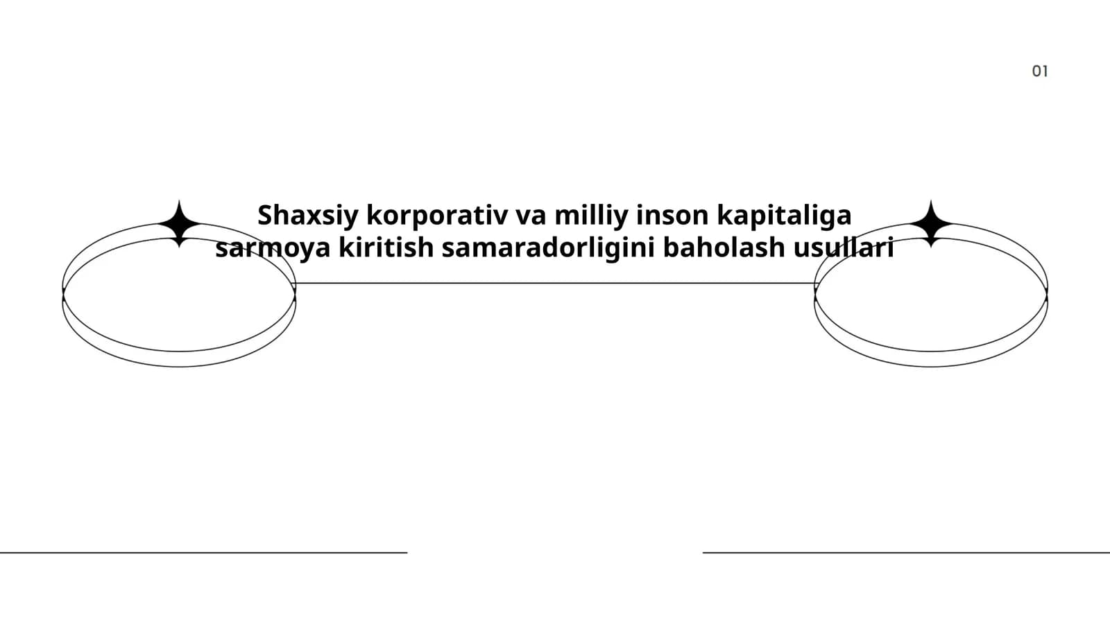 Shaxsiy korporativ va milliy inson kapitaliga sarmoya kiritish samaradorligini baholash usullari