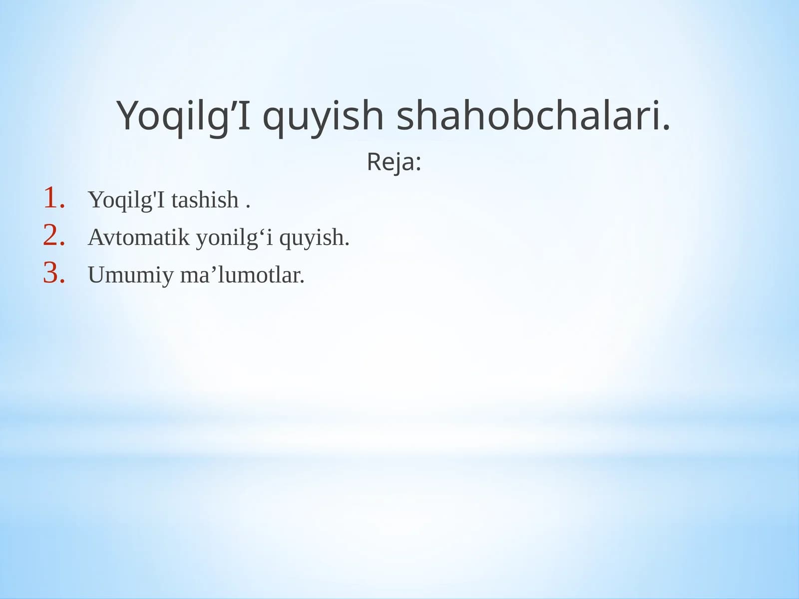 Yoqilg’Iquyishshahobchalari