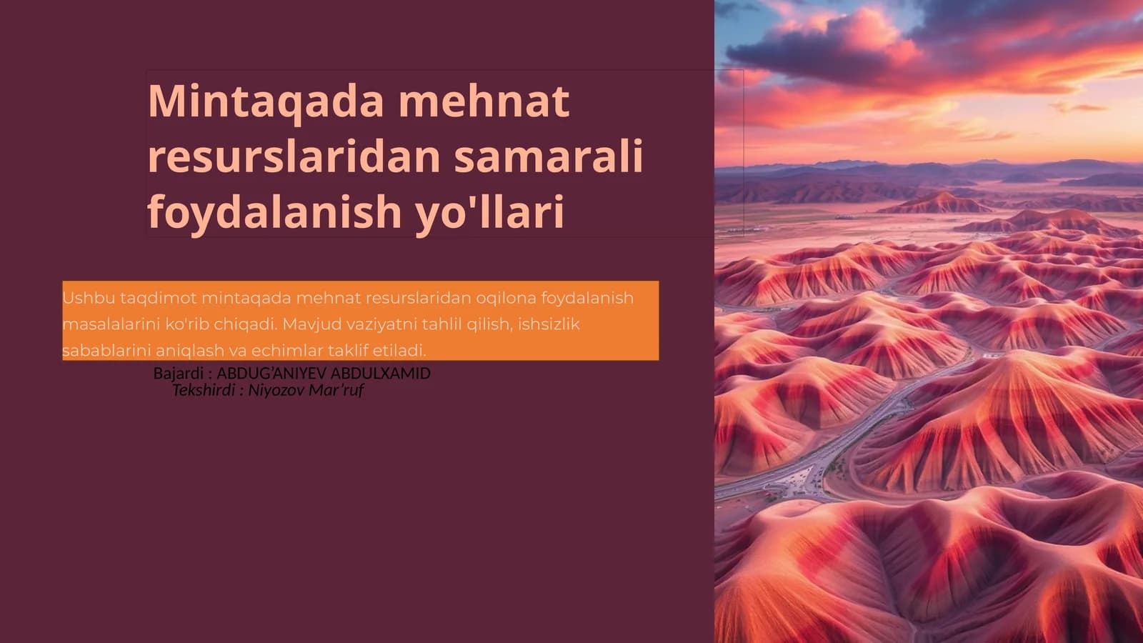 Mehnat Resurslaridan Samarali Foydalanish Yo'llari