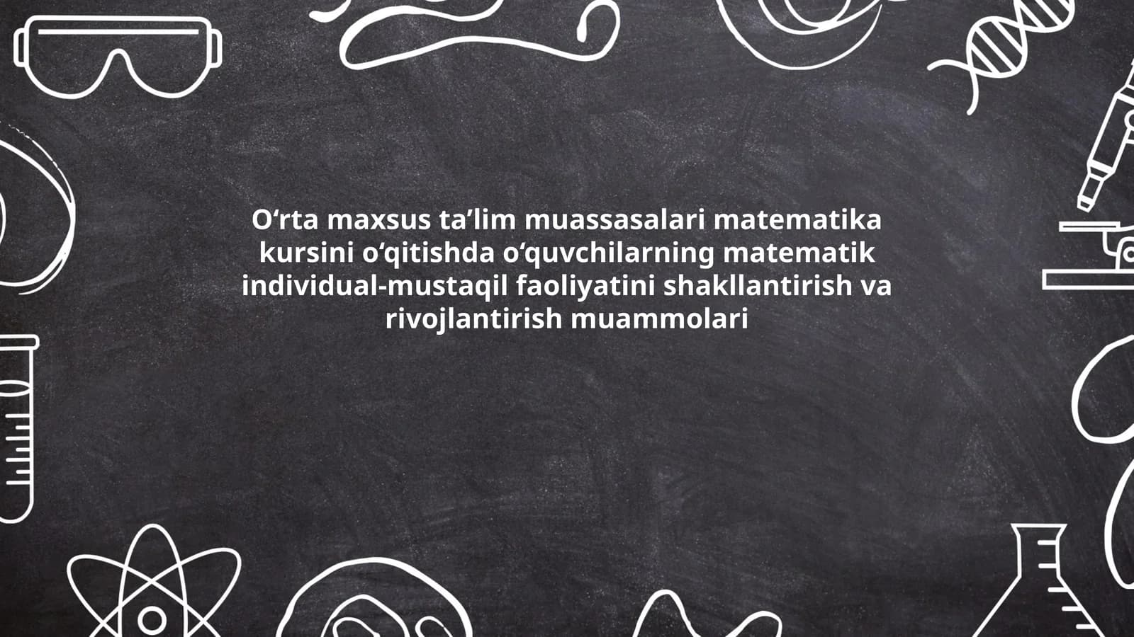 Matematika kursi o‘qitish