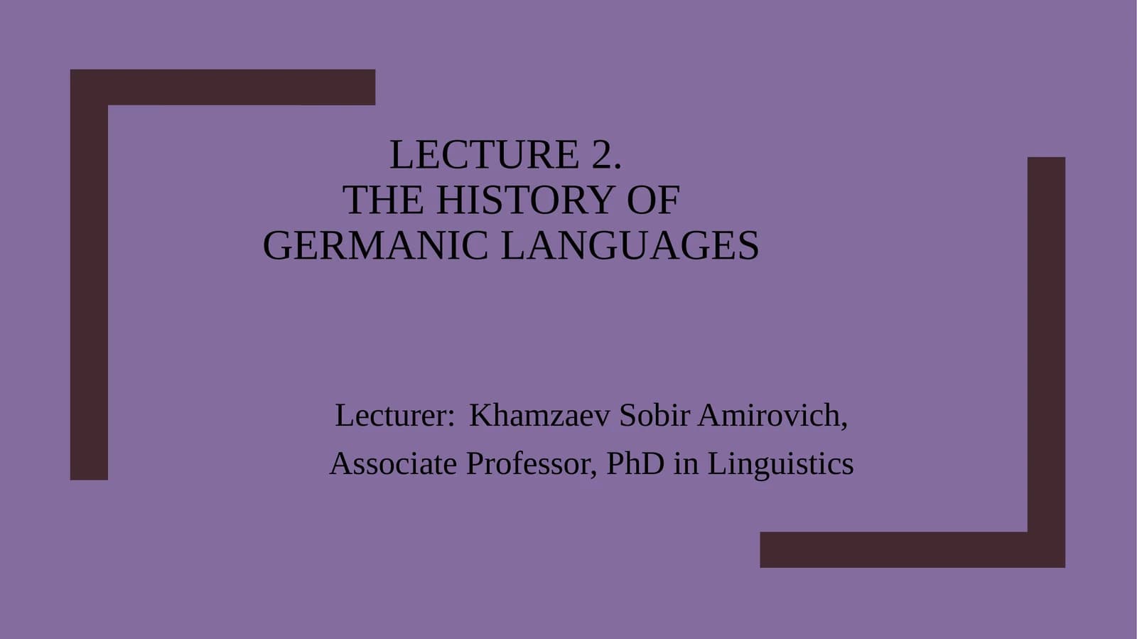The history of GERMANIC LANGUAGES