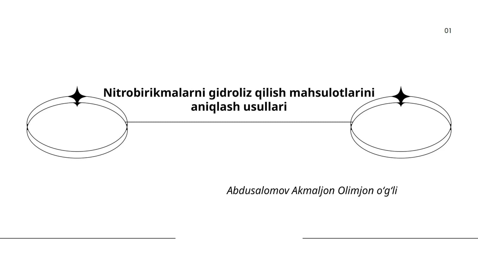 Nitrobirikmalarni gidroliz qilish mahsulotlarini aniqlash usullari