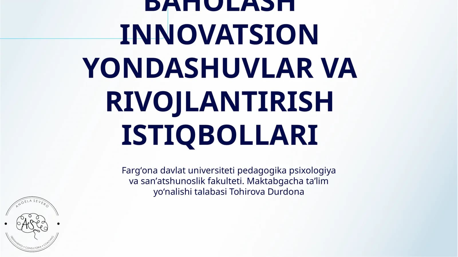 HAMKORLIK SAMARADORLIGINI BAHOLASH INNOVATSION YONDASHUVLAR VA RIVOJLANTIRISH ISTIQBOLLARI