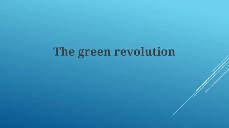 The greenrevolution