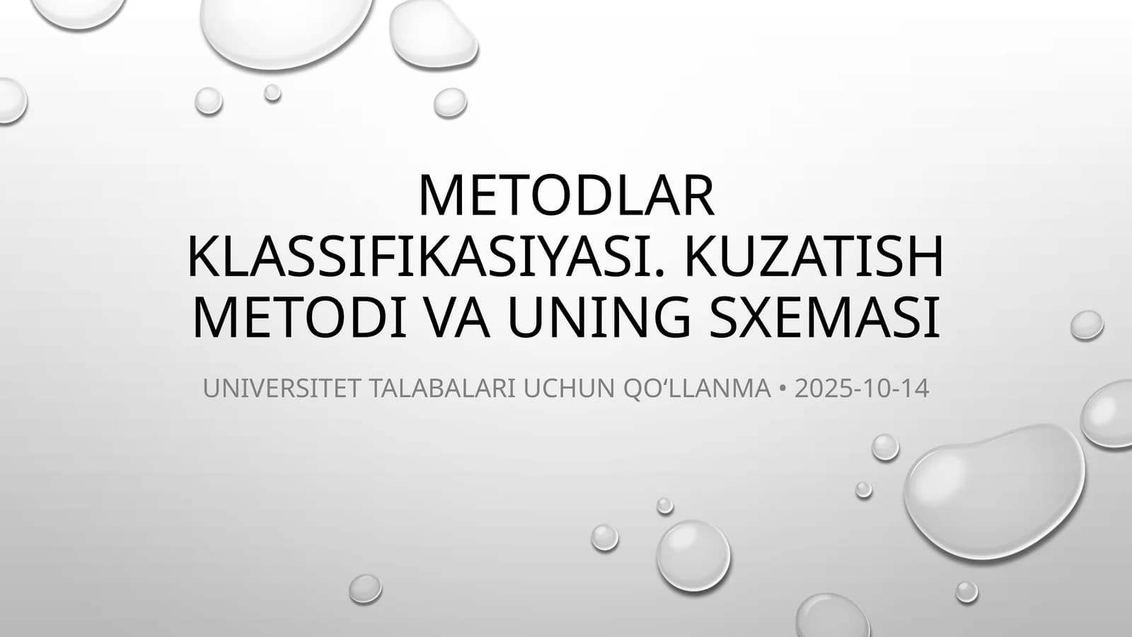 Psixologik tadqiqot metodlari klassifikasiyasi