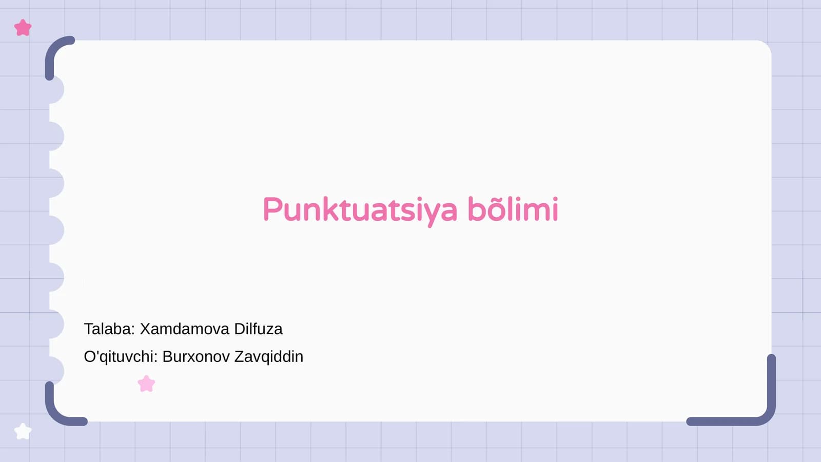 Punktuatsiya bõlimi