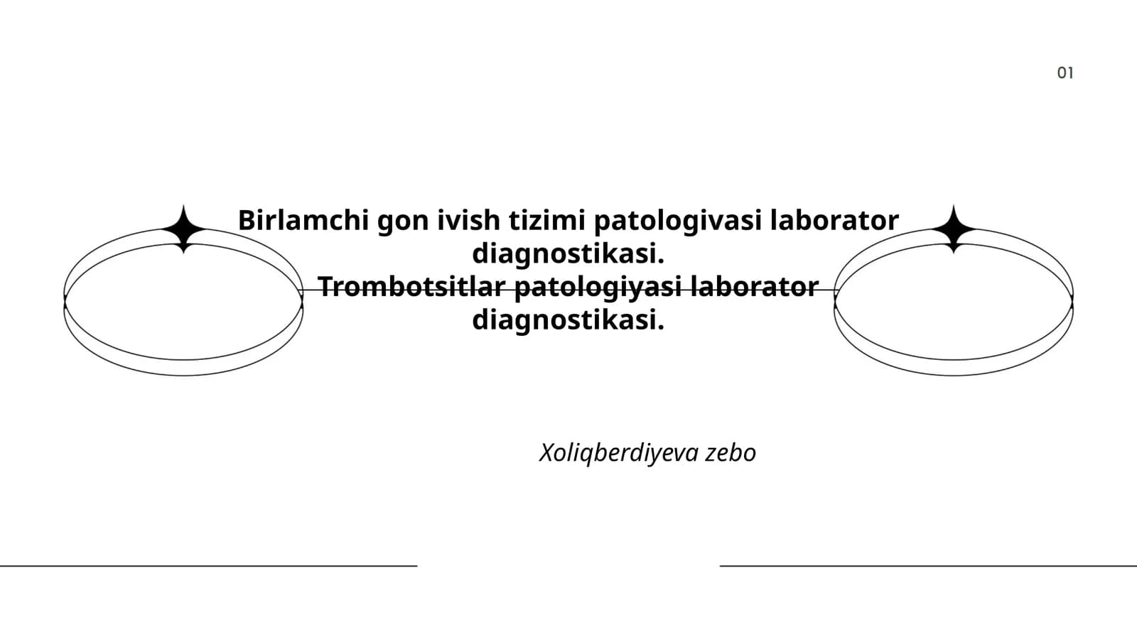 Birlamchi qon ivish tizimi va trombotsitlar patologiyasi laborator diagnostikasi