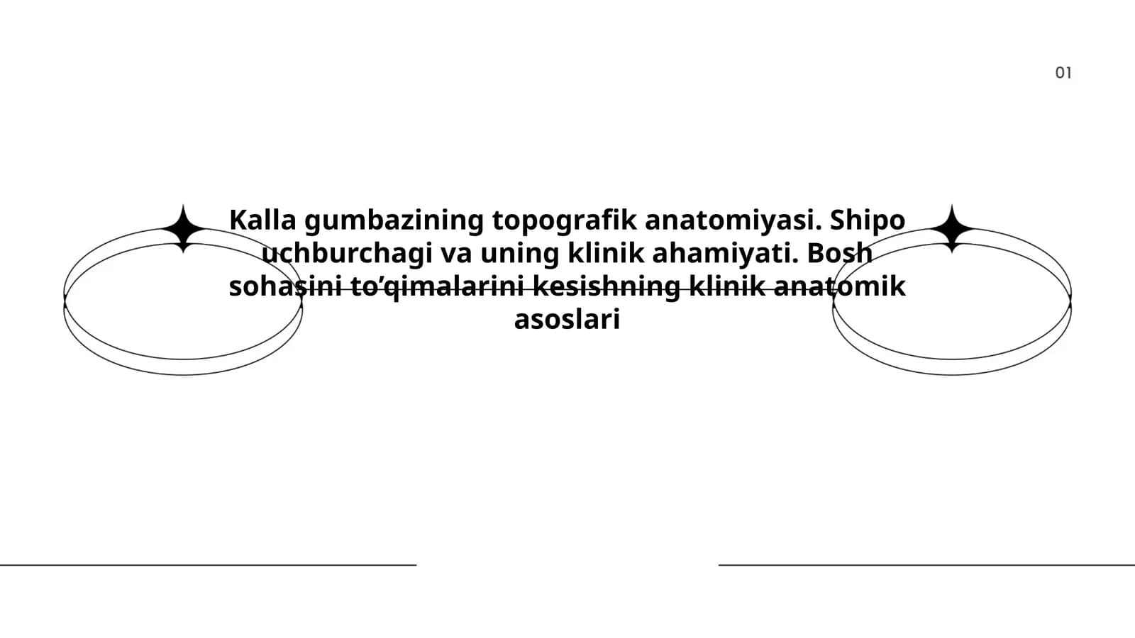 Kalla gumbazining topografik anatomiyasi. Shipo uchburchagi va uning klinik ahamiyati. Bosh sohasini to’qimalarini kesishning klinik anatomik asoslari