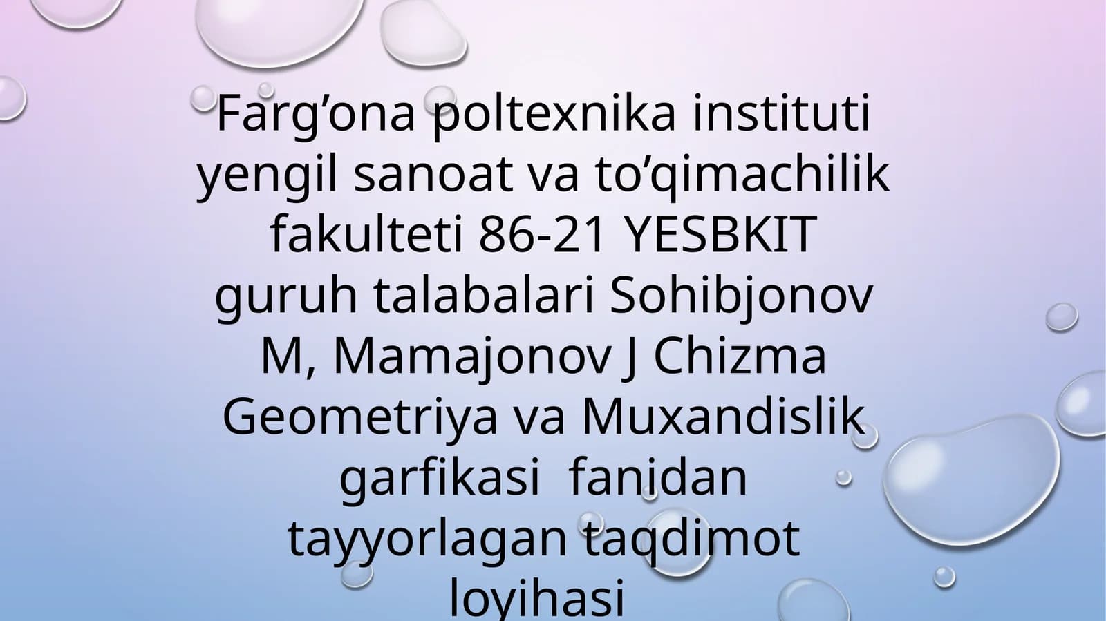 Geometriya va Muxandislik