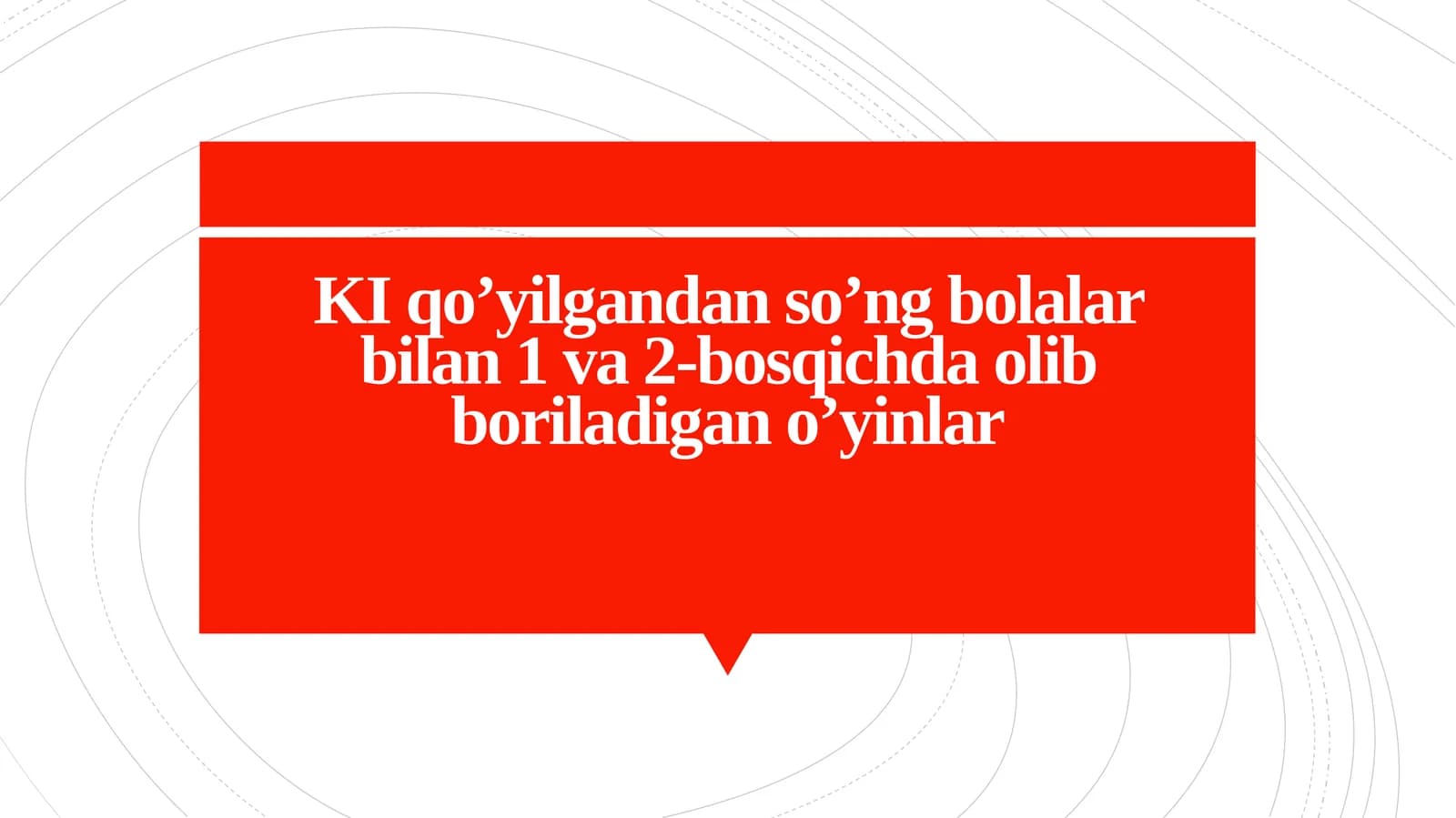 O‘yin “Halqachalar”