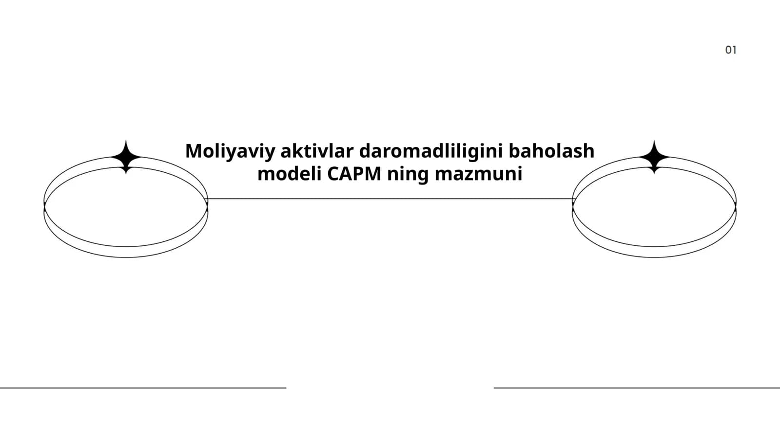 Moliyaviy aktivlar daromadliligini baholash modeli CAPM ning mazmuni