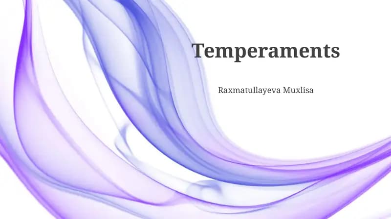 Temperaments