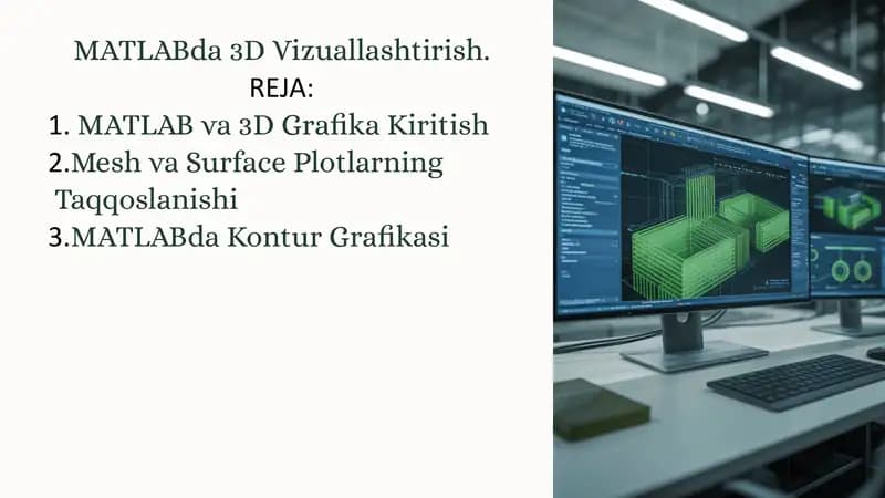 MATLABda 3D Vizuallashtirish