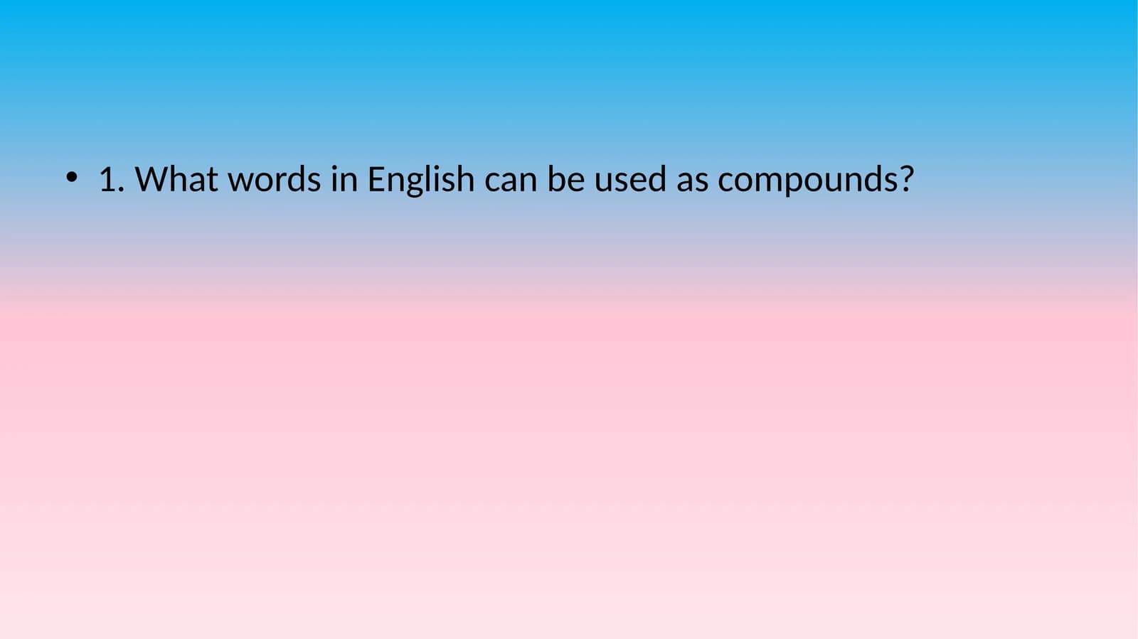 Compound Words