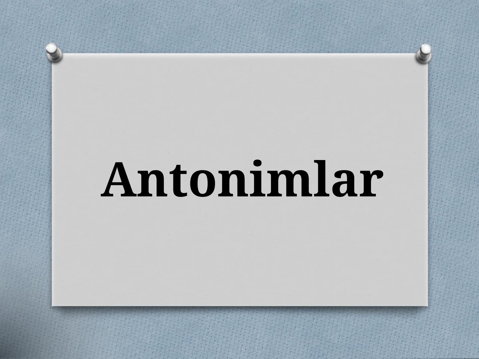 Antonimlar