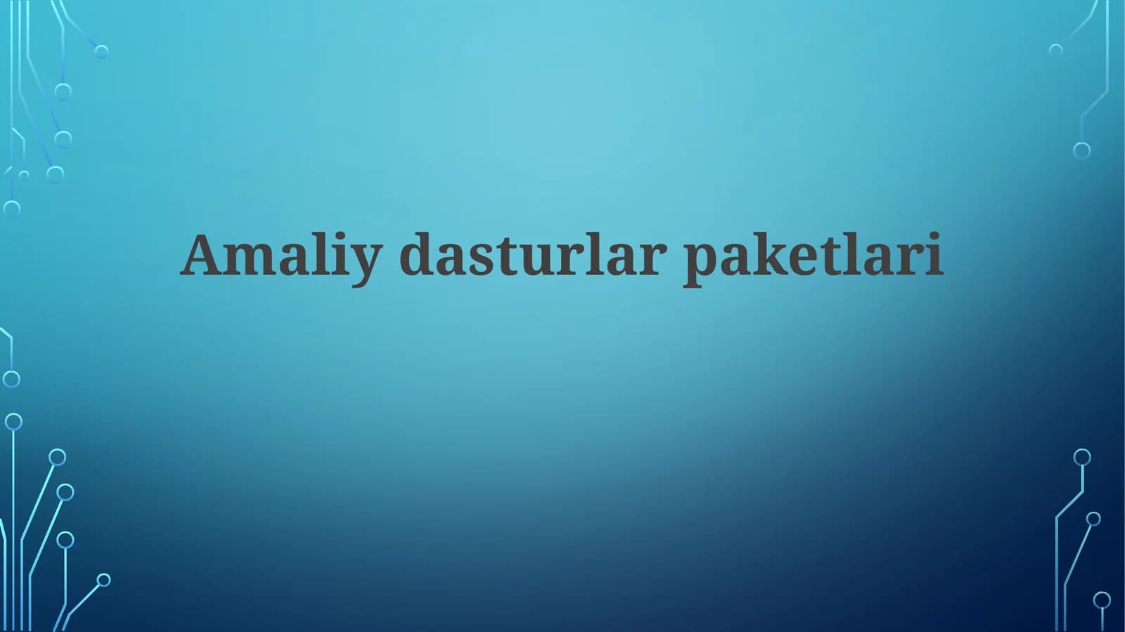Dasturiy ta'minot paketlari