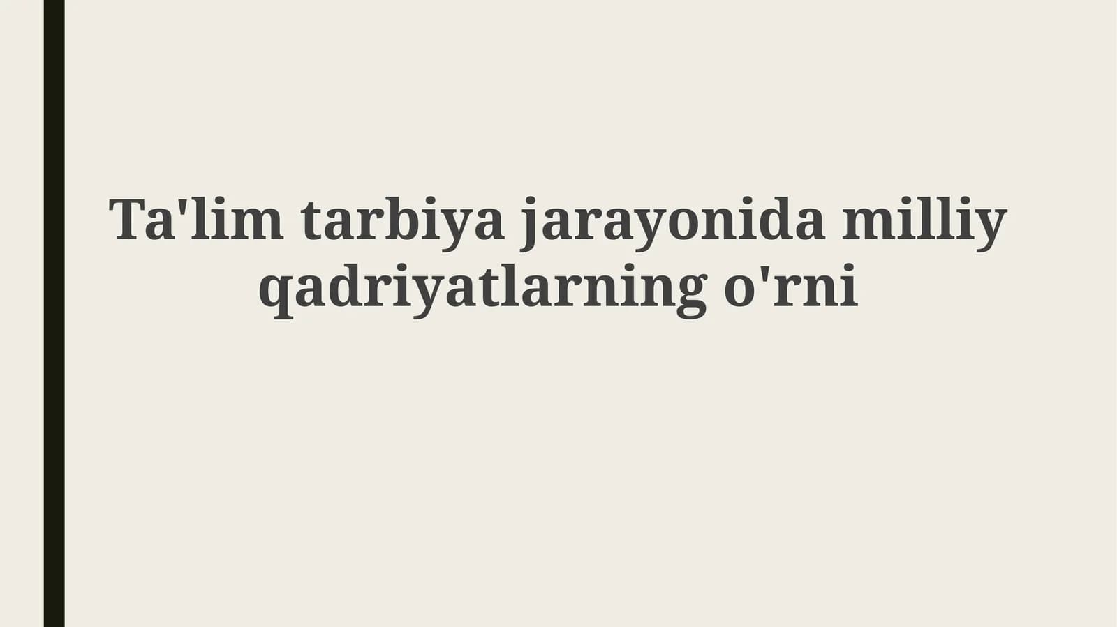 Milliy qadriyatlar: Ta'rif va mohiyat
