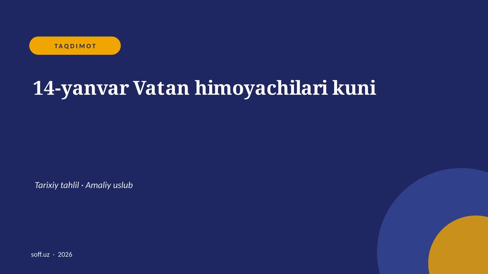 14-yanvar Vatan himoyachilari kuni